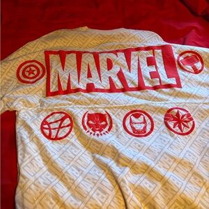 Marvel All-Over Graphic Sweatshirt Size L New